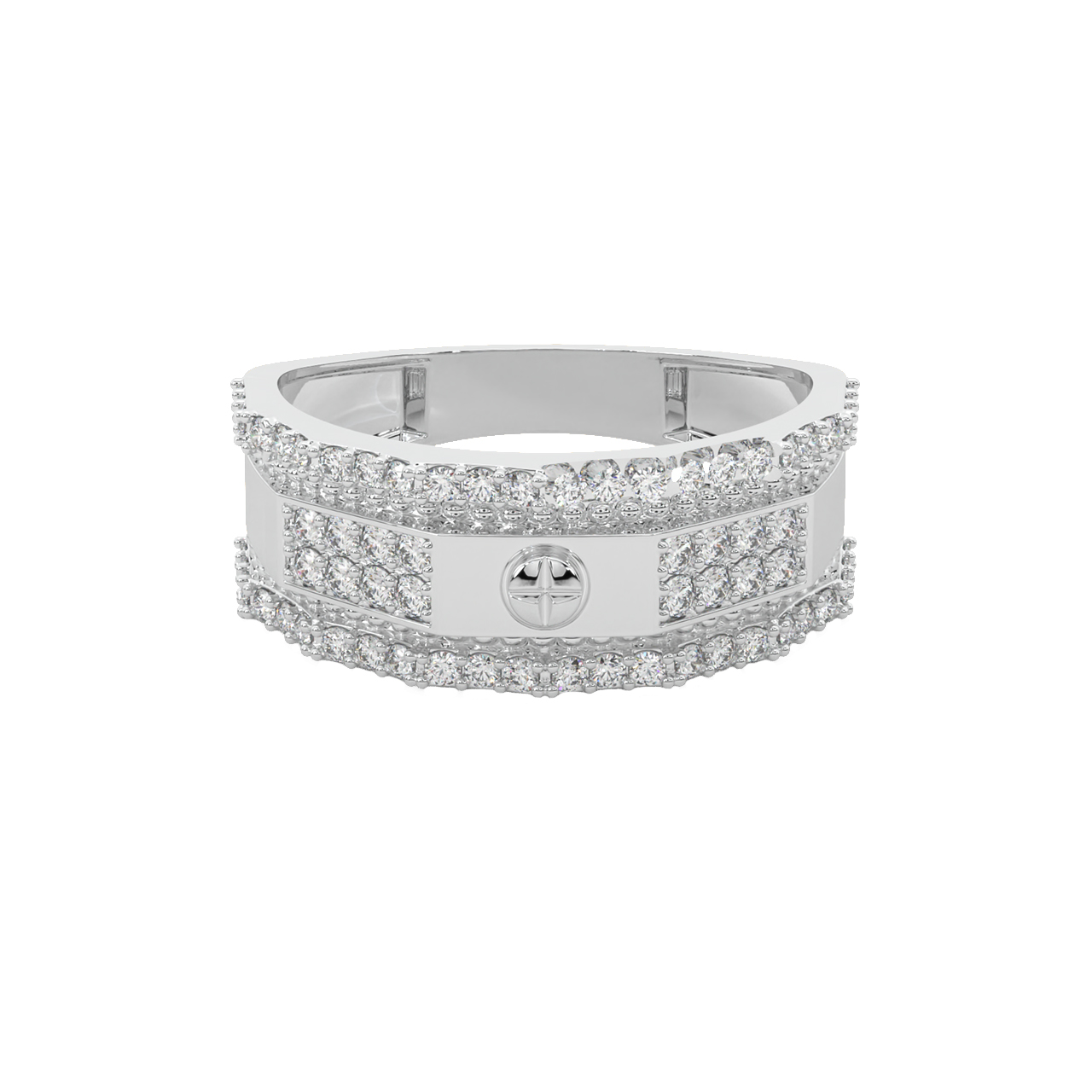 Calvin Round Diamond Ring For Him